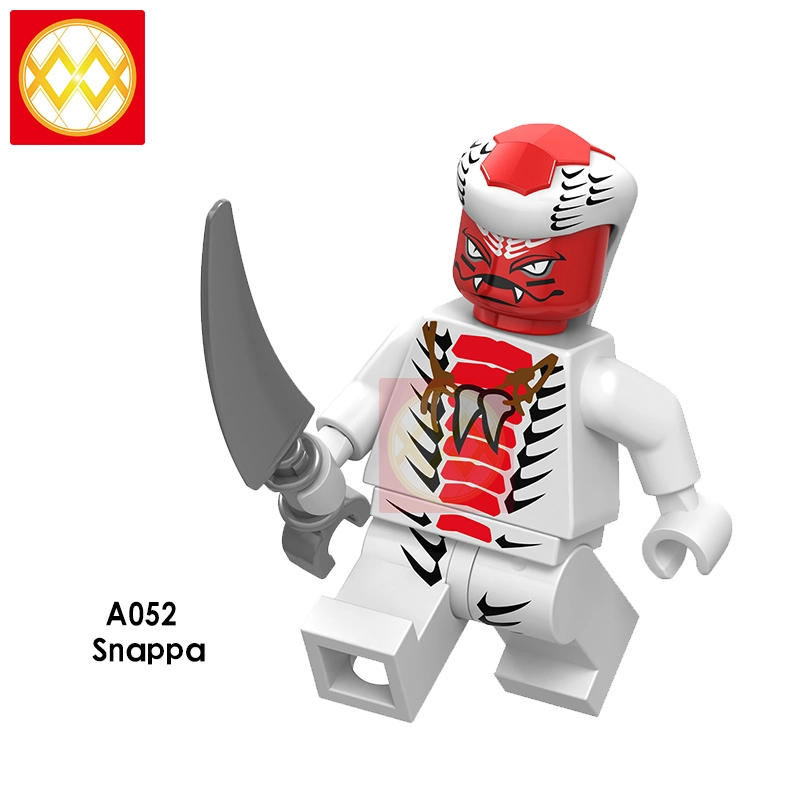 A049 A056 Slithraa Snike Chokun Snappa Wu Shark Army Jelly Four Eyes Lord Garmadon Building Blocks Kids Toys