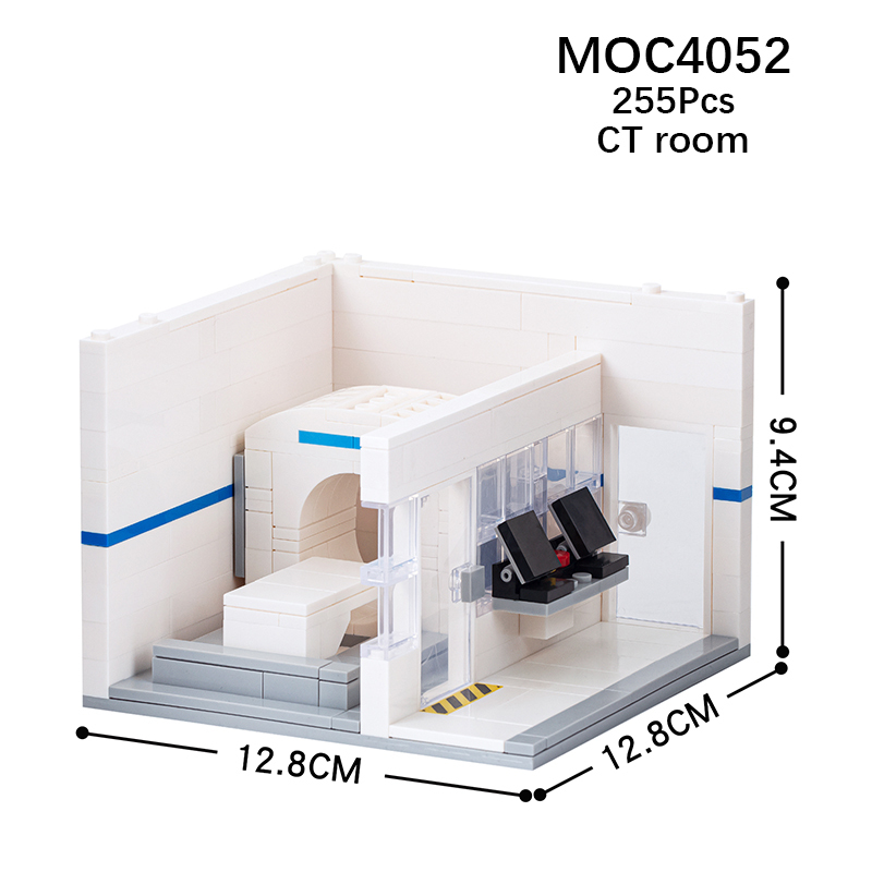 MOC4052 CT Room of City Series Hospital Building Blocks Bricks Kids Toys for Children Gift MOC Parts