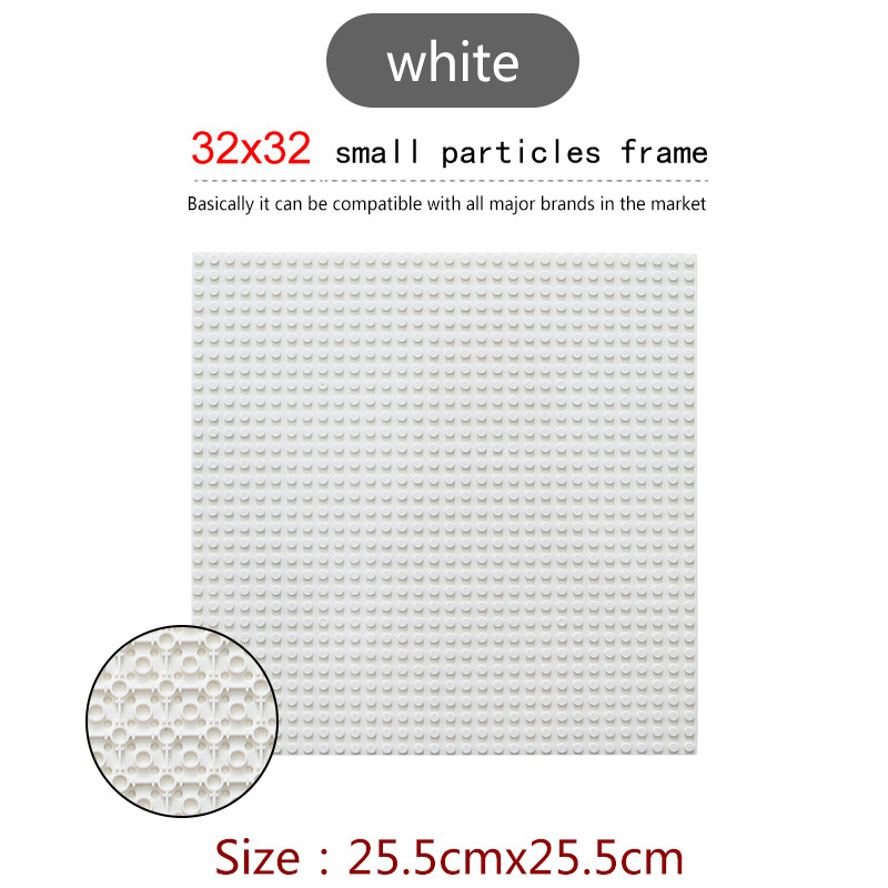 Double-sided 32*32 Dots Baseplates For Small Bricks City DIY Building Blocks Base Plate Part Moc Accessories Display Case Gifts