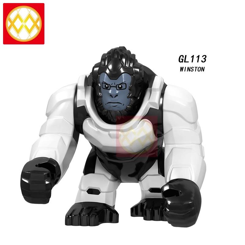 WM GL113 Overwatch Winston Single Large Minifigure Orangutan Assembled Building Block Toy