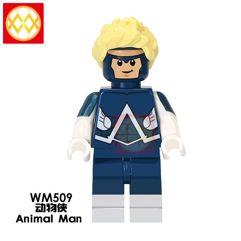 WM6033 Super Heroes Classic Falcon Steven Rogers Robin Animal Man Over Girl Super Girl Building Blocks Gifts Toys For Children