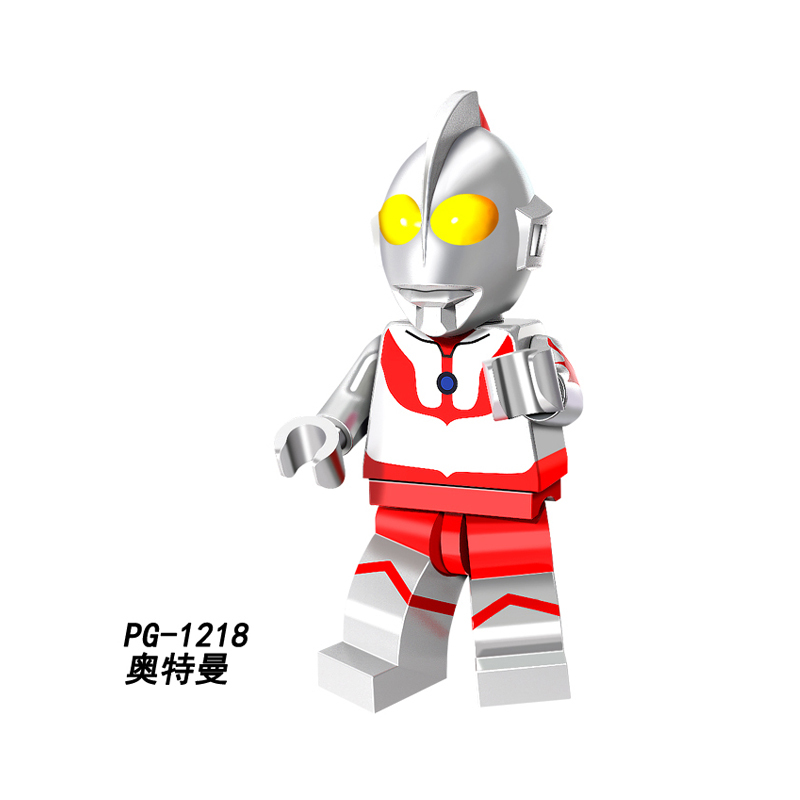 PG1218 Cartoon Ultraman Action  Figures Building Blocks Kids Toys