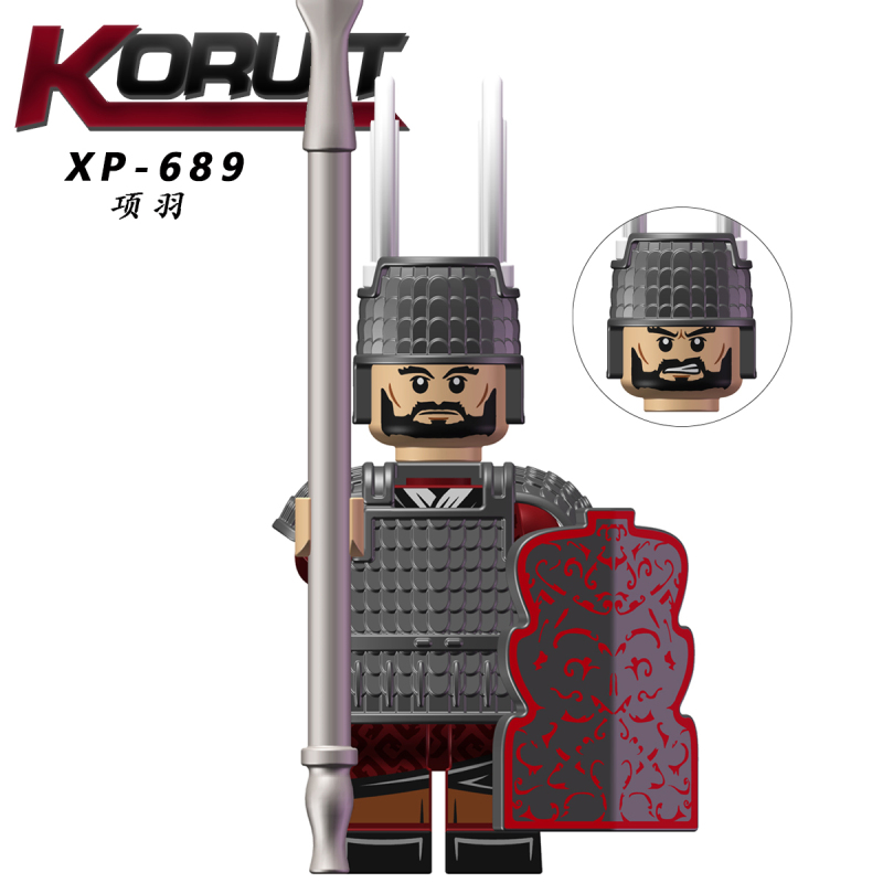 KT1092 Ancient China Military Liu Bang Xiang Yu Han Army and Chu Army Action Figure Building Blocks Kids Toys