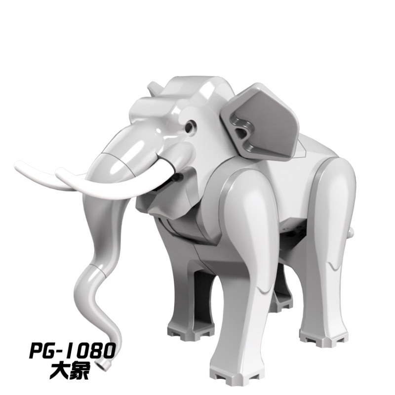 PG1080 elephant Animal Figures Building Blocks Bricks Toys For Children