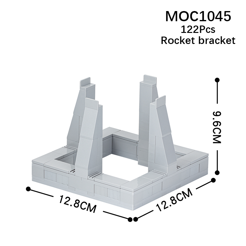 MOC1045 Creativity  Series Rocket Stand Building Blocks Bricks Kids Toys for Children Gift MOC Parts
