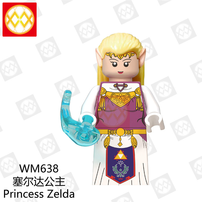 WM6053 Pop Figures The Legend of Zelda Game Character Zelda Link Archer Shield Sword Building Blocks Toys For Children