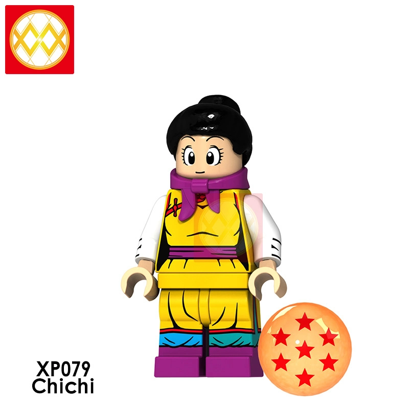 KT1011 Chichi Goku Gogeta Tien Shinhan Burdock Anime Figures Cartoon Series Building Blocks Kids Toys