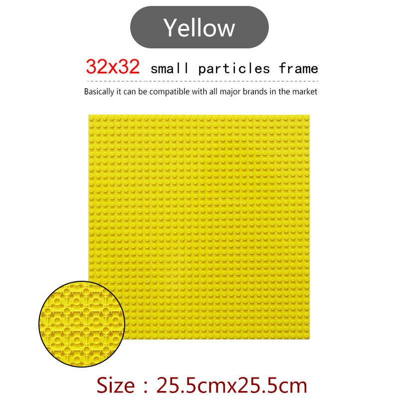 Double-sided 32*32 Dots Baseplates For Small Bricks City DIY Building Blocks Base Plate Part Moc Accessories Display Case Gifts