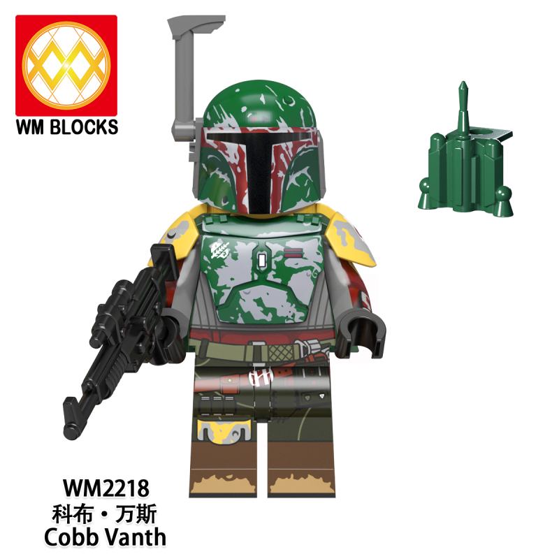 WM6122 Star Character Peli Motto Fennec Shand Transport Troopers Boba Fett Greef Karga Jango Fett Shoretroopers Cobb Vanth Wars Figure Kids Toys