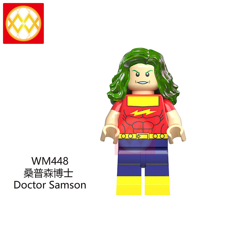 WM6028 Super Heroes Doctor Samson Banshee Trickster Blue Bird Nightcrawler Killer Frost Model Building Block Toys for Children
