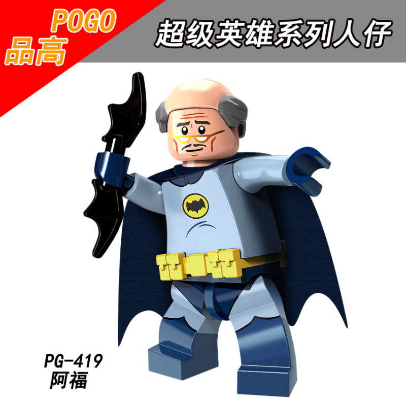 PG8110 Movie Super Hero Batman Alfred Joker Crazy Quilt Arrow Killer Moth Action Figure Building Blocks Kids Toys