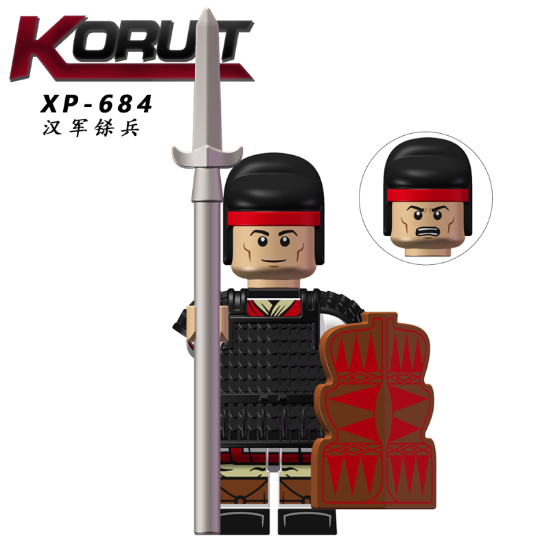 KT1092 Ancient China Military Liu Bang Xiang Yu Han Army and Chu Army Action Figure Building Blocks Kids Toys