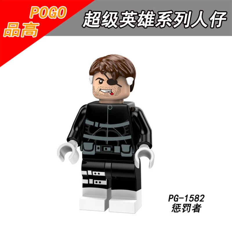 PG8146 Movie Super Hero Batman Punisher Wolverine Anti-Venom Deadpool Spider Man Action Figure Building Blocks Kids Toys