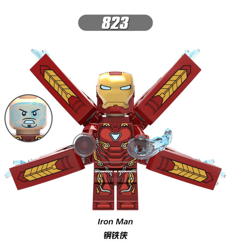 X0187 Iron Man Gamora Doctor Strange Wasp Proxima Midnight Vision Falcon Ebny Maw Super Hero Series Building Blocks Kids Toys