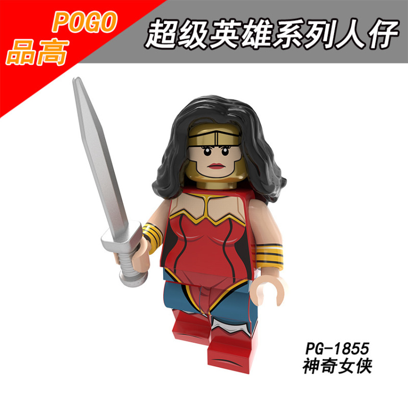 PG8210 Superman Batgirl Electro-Man Poison Ivy Venom Sea Lord Wonder Woman Doctor Fate Action Figures Building Blocks Kids Toys