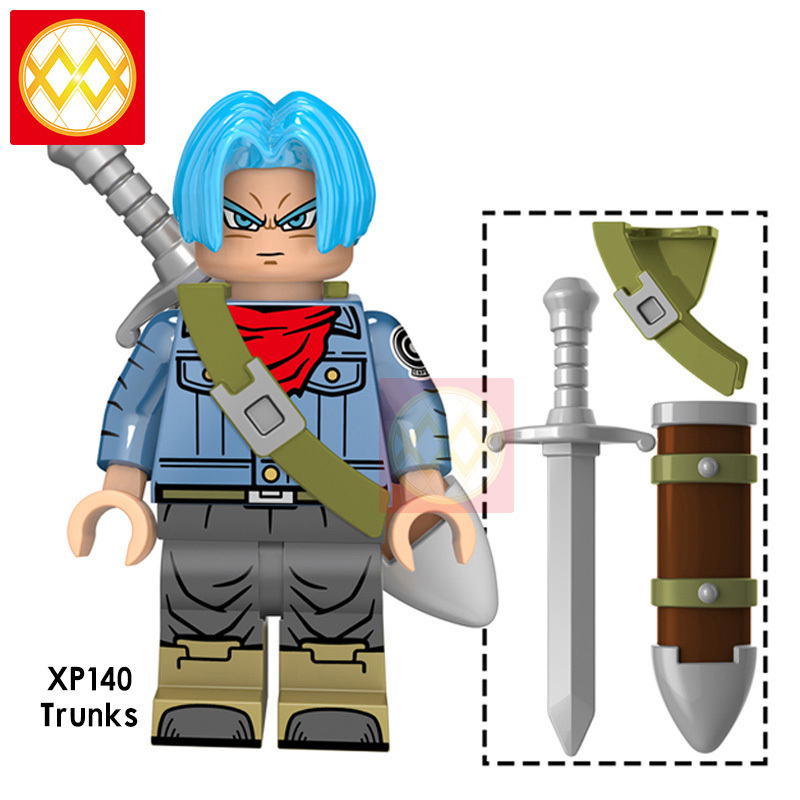 KT1020 Trunks Dragon Ball Hot Sale Anime Figure Series Cartoon Character Building Blocks Kids Toys