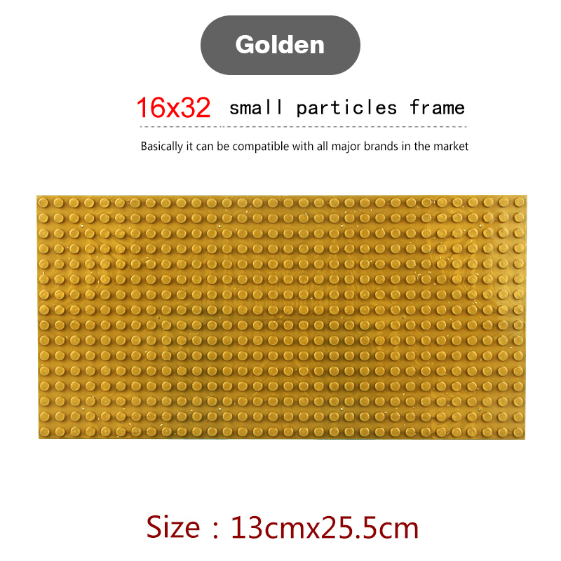 16*32 Dots Classic Base Plates for Small Bricks Toy City Construction Baseplates Board Building Blocks Base Plate Kids Toys Gift