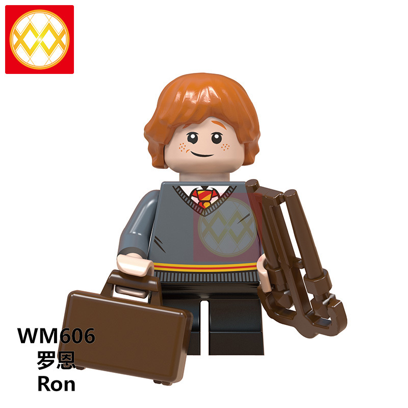 WM6047 Harry Series Potteres Movie Dumbledore Hermione Ron Hogwarts Quirrell Filch Action Building Blocks Children Gift Toys