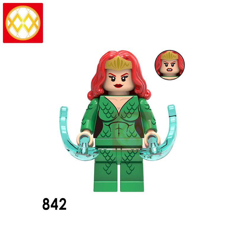 X0189 Super Heroes Superman Aquaman Ocean Master Mera Reign Bizarra Miss America Building Blocks Kids Toys