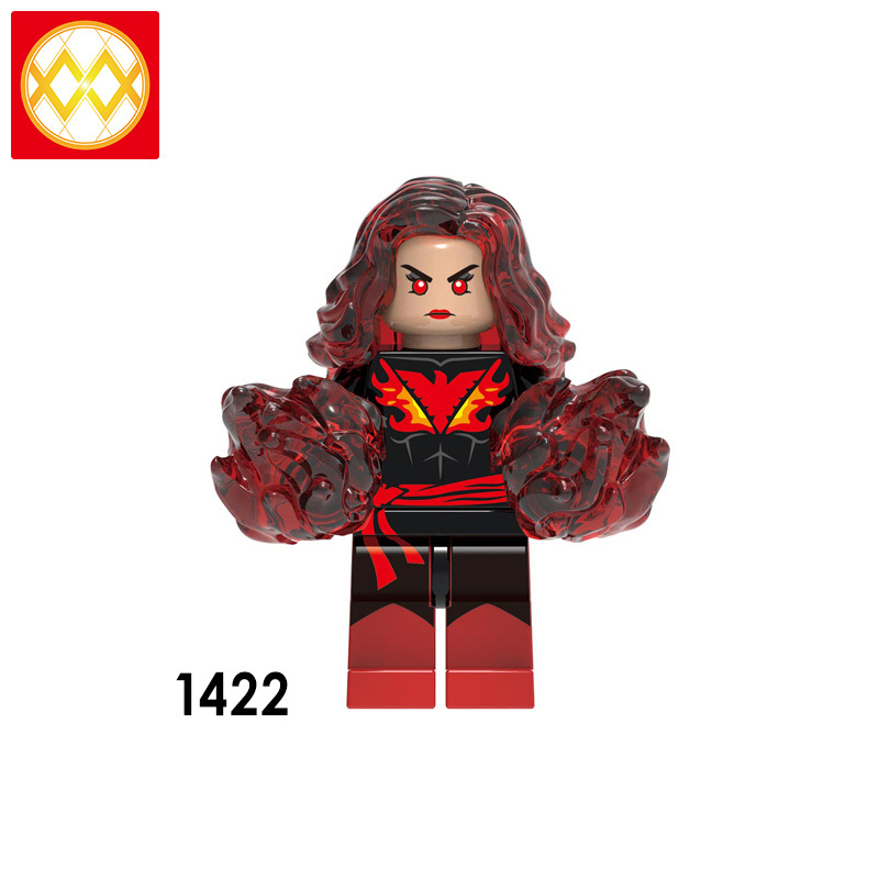 X0277 black phoenix female phoenix steel strong man sentinel butterfly iceman white queen devil girl building blocks kids toys