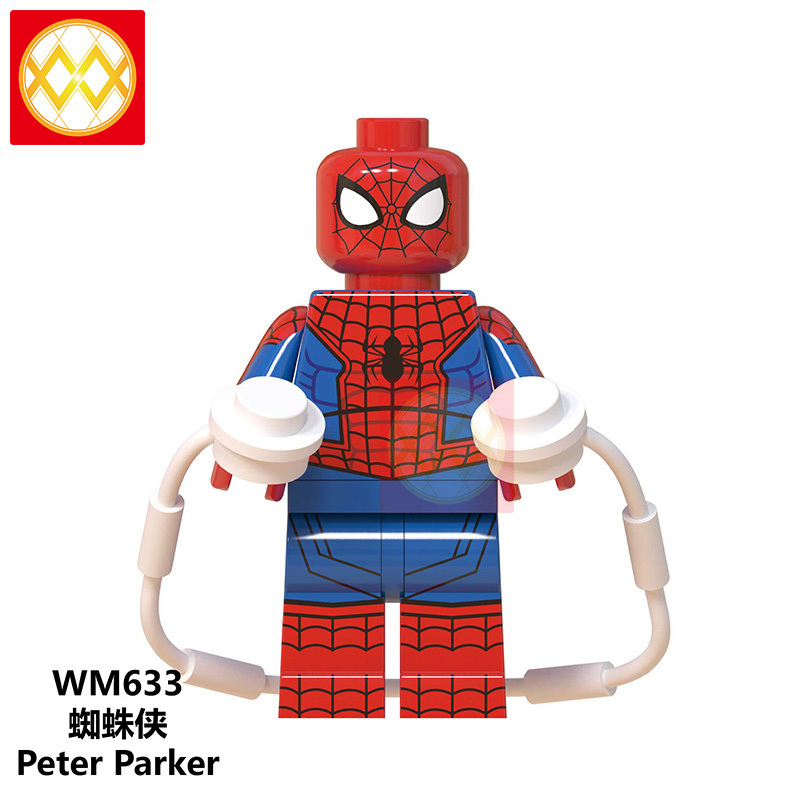 WM6052 Marvel Spider-Man Into The Spider-Verse Web Of Shadows Gwen Spider-Ham Noir Prowler Building Blocks Children Gift Toys