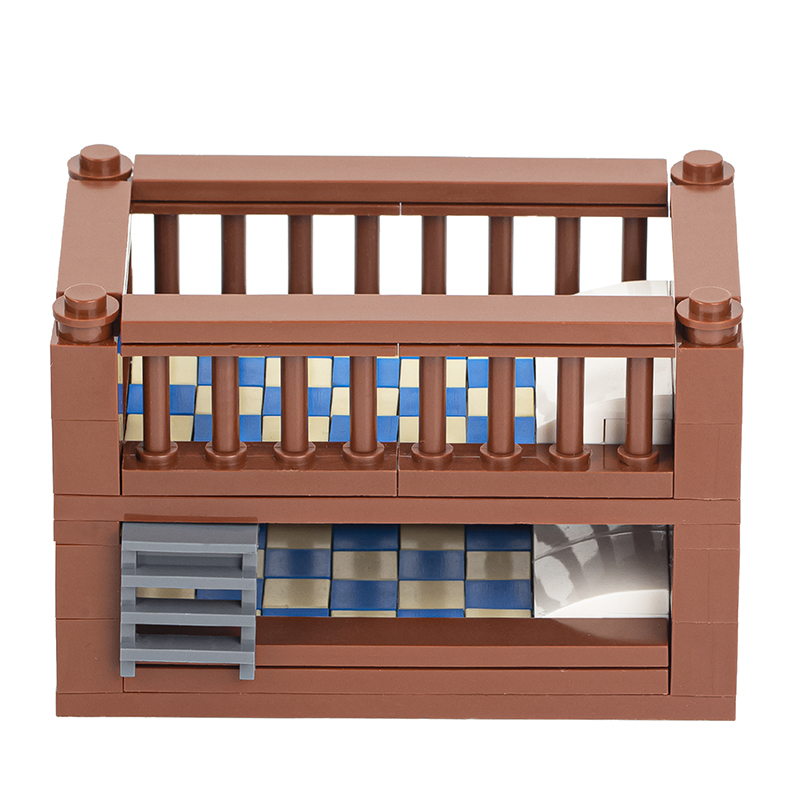 MOC0029-D city Series Furniture Bunk Bed Building Blocks Bricks Kids Toys for Children Gift MOC Parts