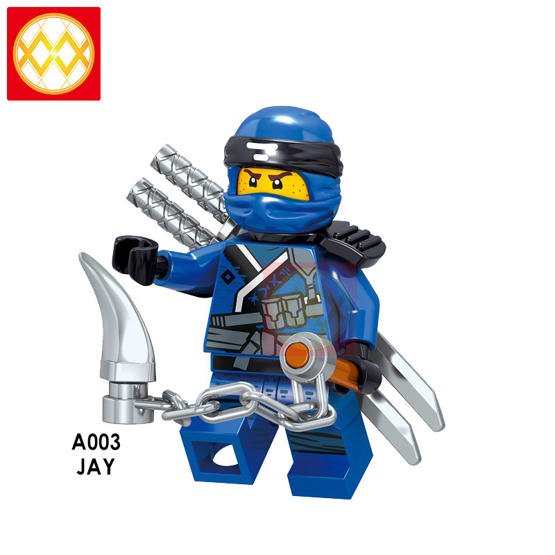 A001-008 Nya Lloyd Jay Zane Kai Cole Harumi Samurai X Building Blocks Kids Toys