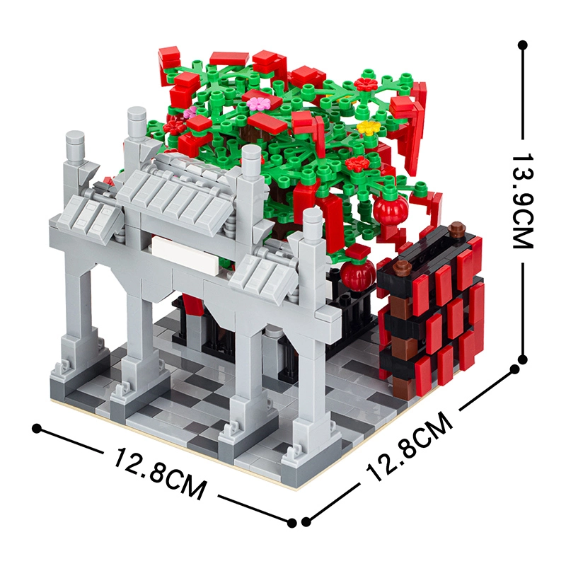 MOC3010 Farm Series Blessing Tree DIY Model Compatible Bricks Assembly Building Blocks Kids Toys