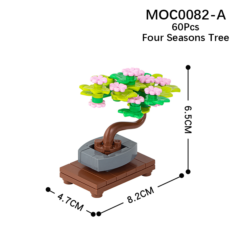MOC0082-A City Series Furniture Bonsai Building Blocks Bricks Kids Toys for Children Gift MOC Parts