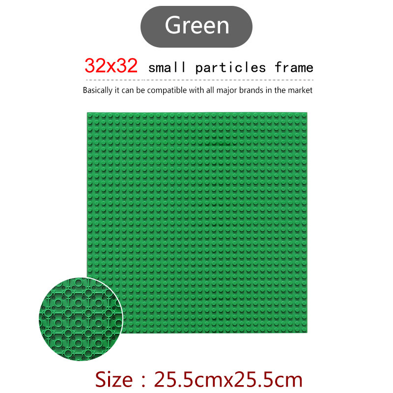 Double-sided 32*32 Dots Baseplates For Small Bricks City DIY Building Blocks Base Plate Part Moc Accessories Display Case Gifts