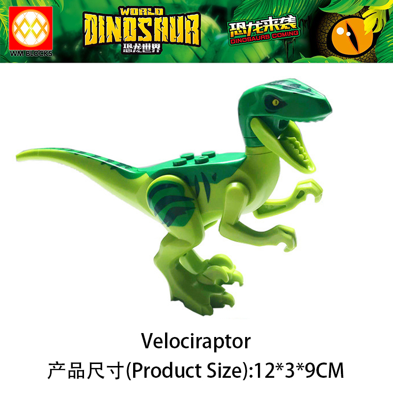 Mini Action Figure Small Dilophosaurus Velociraptor Pteranodon Stygimoloch Building Blocks Education Scale Animal Dinosaur Toys