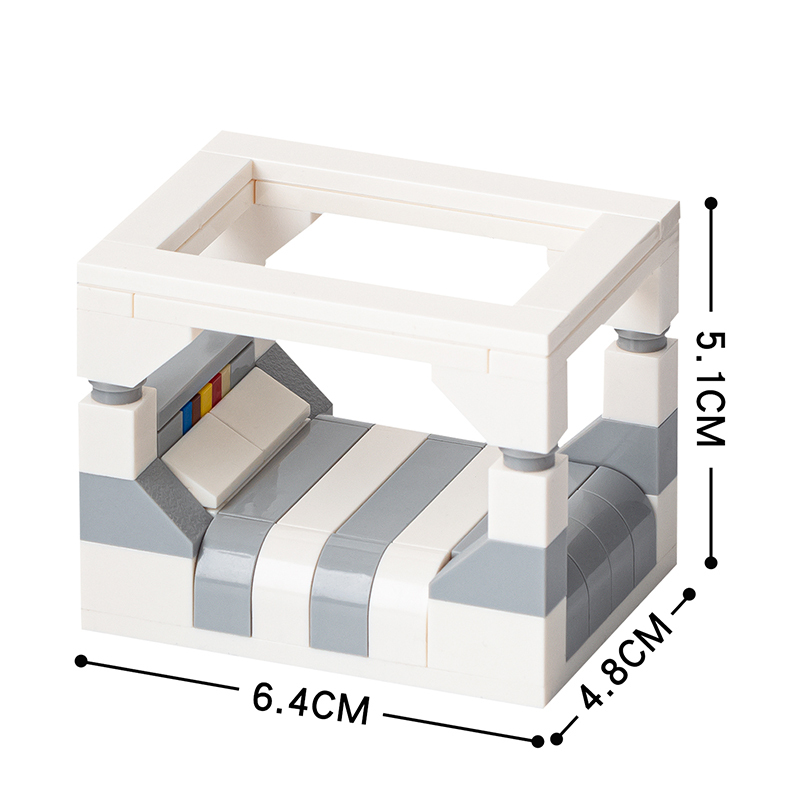 MOC4041 City Series Noble Bed Home Furniture Building Blocks Bricks Kids Toys for Children Gift MOC Parts