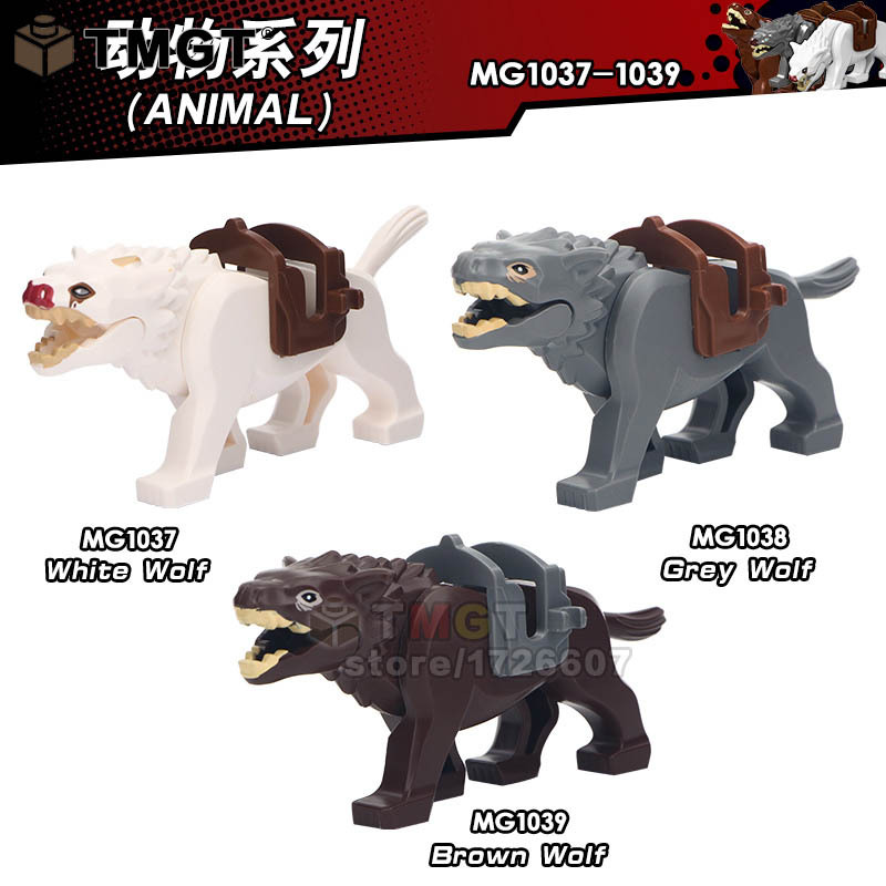 MG1037 Single Cartoon Animal Lord of the Rings Wolf Figures Building block toys