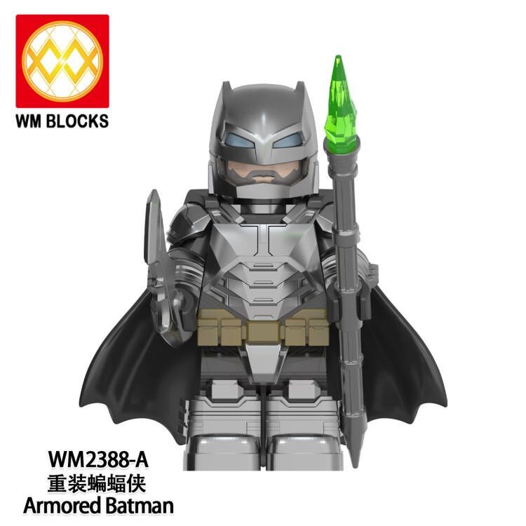 WM2388 Reinstall Bat Bruce Wayne man superheroes The Dark Knight The Caped Mini action figures building block toy children gift