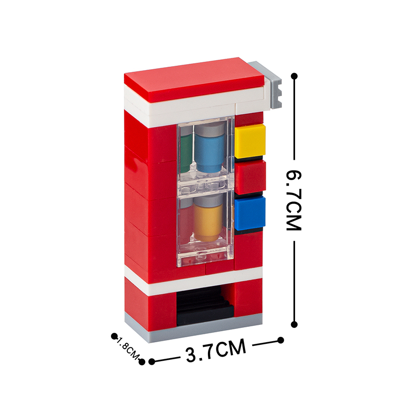 MOC4040 City Series Vending Machine Public Utilities Building Blocks Bricks Kids Toys for Children Gift MOC Parts