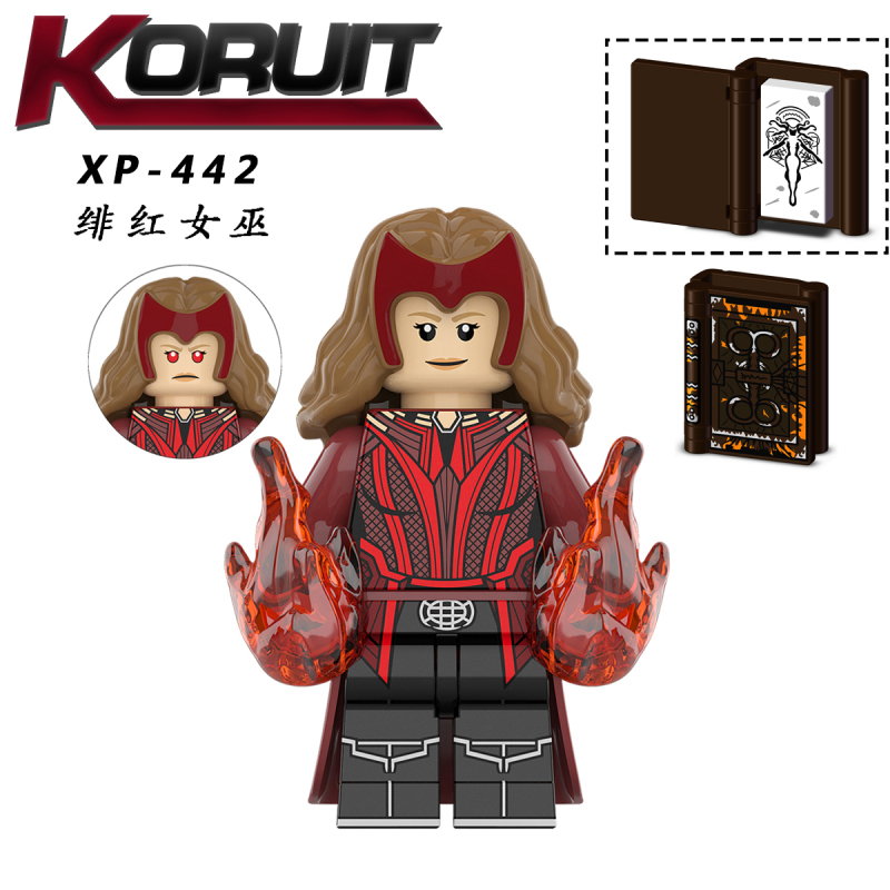 KT1057 Marvel Super Hero Doctor Strange Wong America Chaves Baron Mordo Scarlet Witch Action Figure Building Blocks Kids Toys