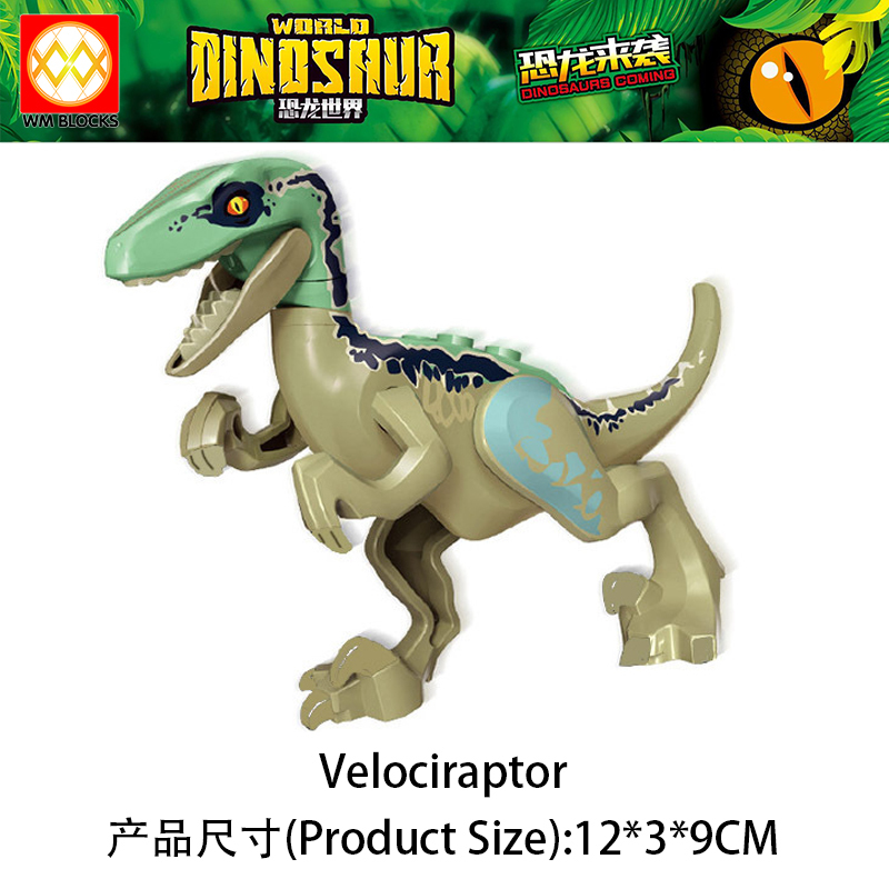 Mini Action Figure Small Dilophosaurus Velociraptor Pteranodon Stygimoloch Building Blocks Education Scale Animal Dinosaur Toys