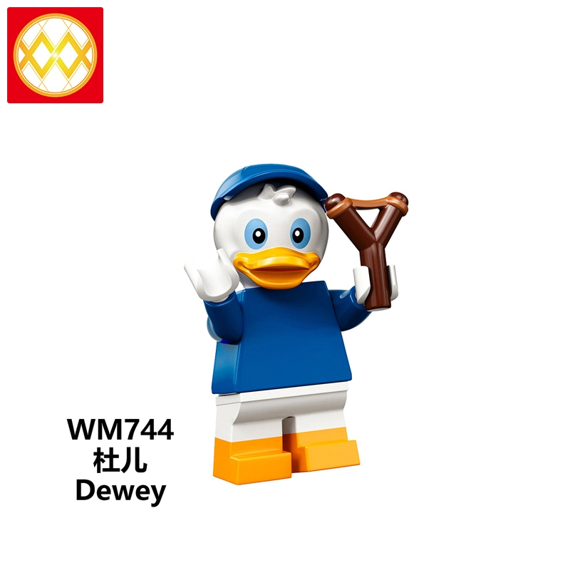WM6066 Cartoon Movie Series Louie Dewey Mickey Minnie Huey McDuck Daisy Little Fairy Building Blocks Gift Toys For Kids