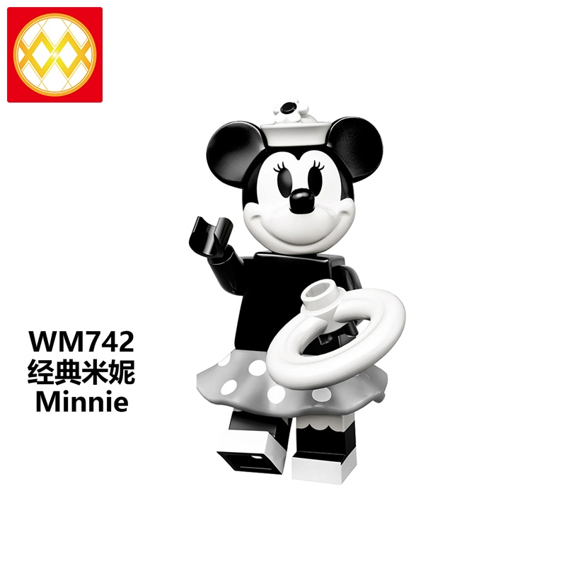 WM6066 Cartoon Movie Series Louie Dewey Mickey Minnie Huey McDuck Daisy Little Fairy Building Blocks Gift Toys For Kids