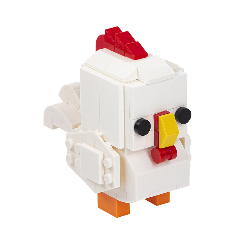 MOC1035 Creativity Series Chicken Brickheadz Building Blocks Educational Toys For Children Gifts