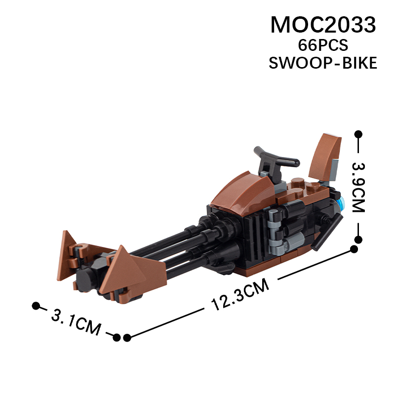 MOC2033 Star War Mandalorian SWOOP-BIKE DIY Model Building Blocks Educational Toys For Children Gifts