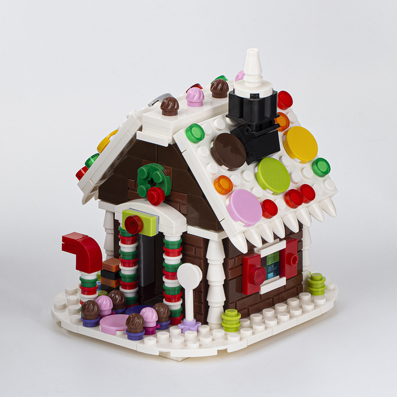 MOC0100 City Series Gingerbread House Building Blocks Ladrillos Juguetes para niños para niños Regalo MOC Parts
