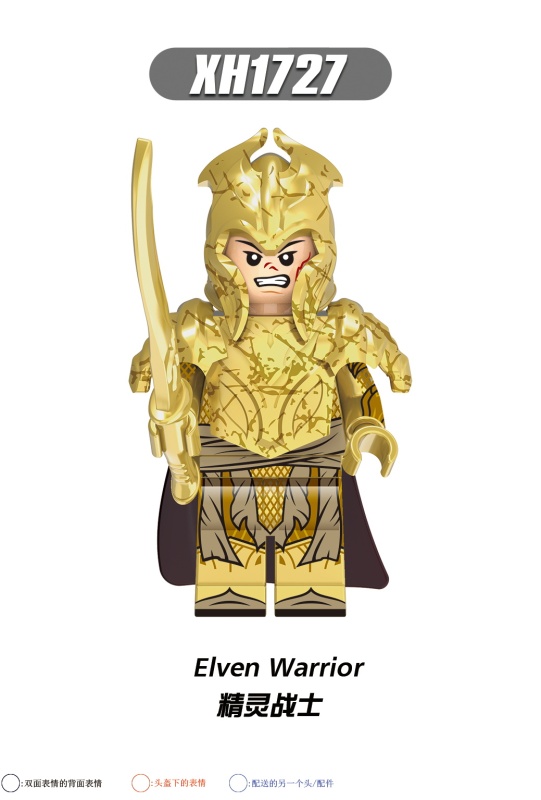X0315 Elven Guard Elven Archer Elven Warrior Building Blocks Kids Toys