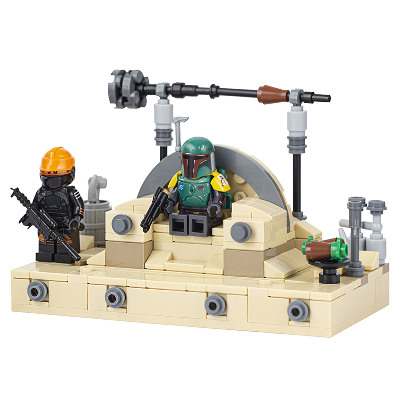 MOC2022 Star Wars Throne of Boba Fett Buildig Blocks Bricks Kids Toys for Children Gift MOC