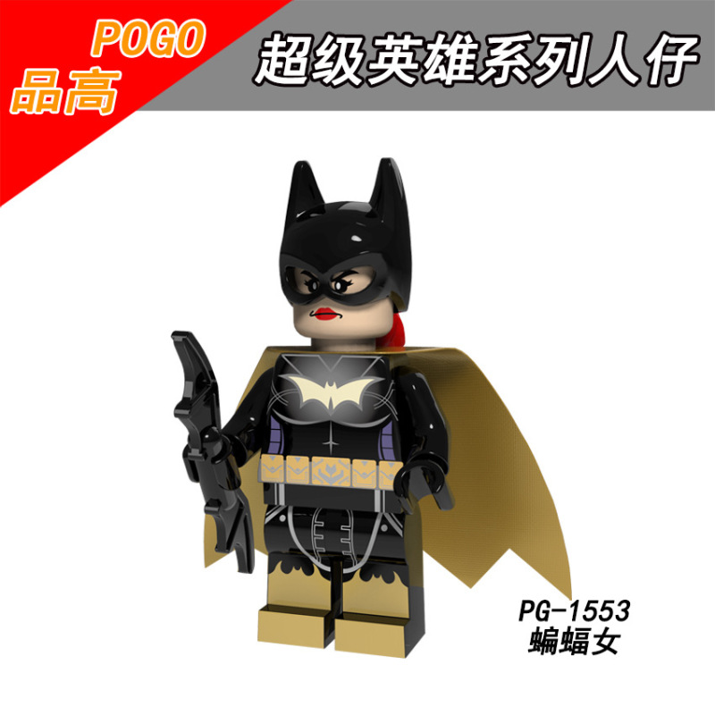 PG8143 Movie Super Hero Friday the 13th Headhunter Harley Quinn Batgirl Batman Joker Spider Man Action Figure Building Blocks Kids Toys