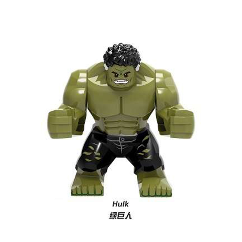 XH887 Super Heroes Hulk Action Figure Marvel Avengers Building Blocks Kids Toys