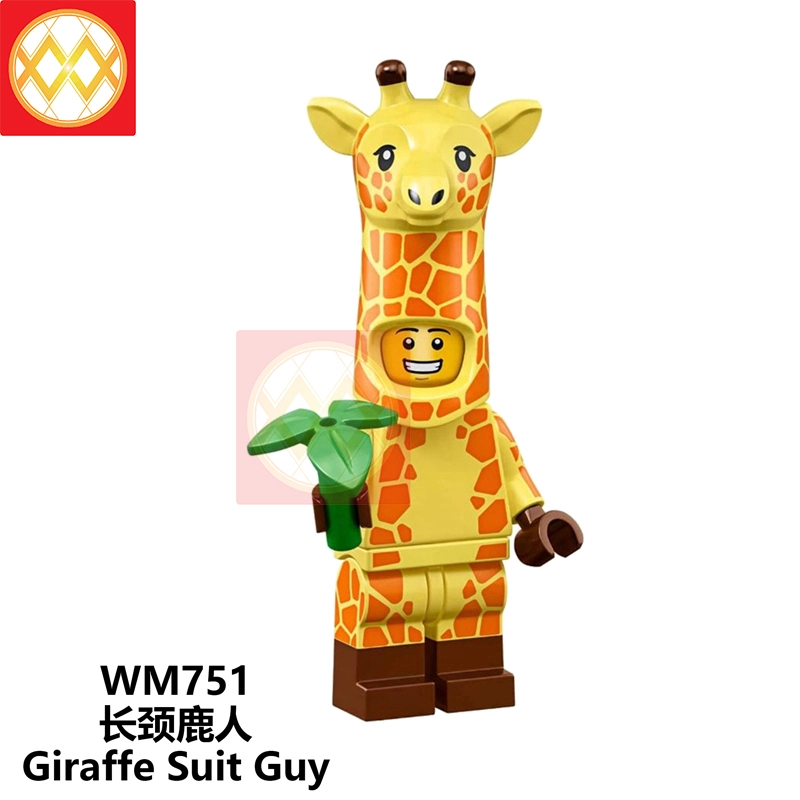 WM6067 Pumping Anna Elsa Sweetheart Rap Female Giraffe Man Building Blocks Christmas Gift For Children Toys