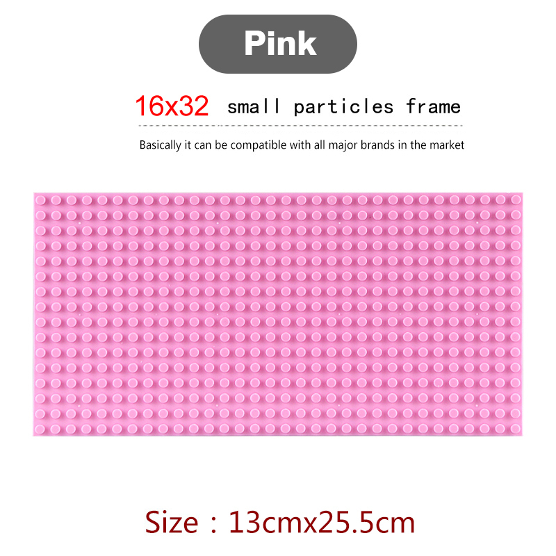 16*32 Dots Classic Base Plates for Small Bricks Toy City Construction Baseplates Board Building Blocks Base Plate Kids Toys Gift