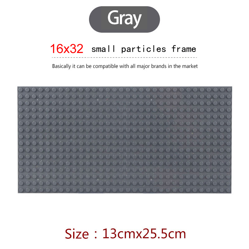 16*32 Dots Classic Base Plates for Small Bricks Toy City Construction Baseplates Board Building Blocks Base Plate Kids Toys Gift