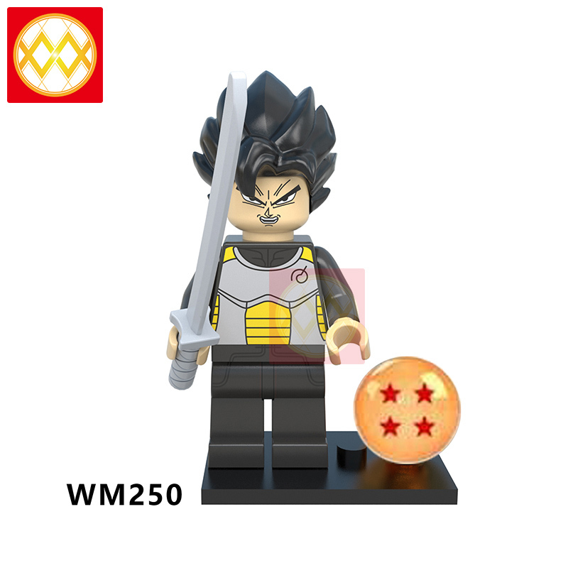 WM6032 8Style Dragon Goku Son Vegeta Gohan Raditz Ball mini Action Figure Models Building Blocks Kids Toys